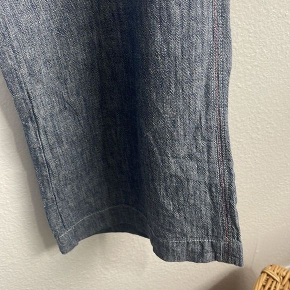 Anthropologie Pilcro and The Letterpress Linen Blend Wide Leg Pants 4 - Picture 5 of 11